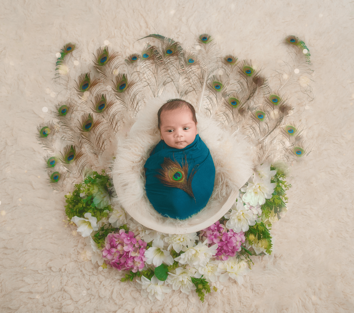 Artistic newborn photograph of a sleeping baby 9